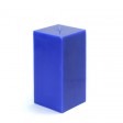 3 x 6 Inch Blue Square Pillar Candle