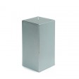 3 x 6 Inch Metallic Silver Square Pillar Candle