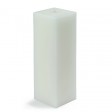 3 x 9 Inch White Square Pillar Candle