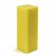 3 x 9 Inch Yellow Square Pillar Candle