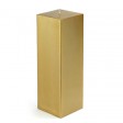3 x 9 Inch Metallic Bronze Gold Square Pillar Candle