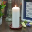 3 x 8  Inch Pillar Candles - Set of 16