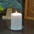 4 x 6 Inch White Pillar Candles - Set of 4