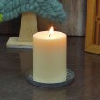 3 x 4 Inch Ivory Pillar Candles - Set of 6