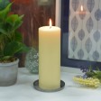 3 x 8 Inch Ivory Pillar Candles - Set of 4