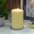 4 x 6 Inch Ivory Pillar Candle