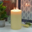 5 x 8 Inch Ivory Pillar Candle
