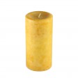 3 Inch x 6 Inch Pumpkin Spice Mustard Yellow Scented Pillar Candle
