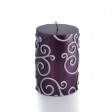3 x 4 Inch Scroll Pillar Candle (12pcs/Case) Bulk 