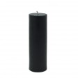2 x 6 Inch Black Pillar Candle (24pcs/Case) Bulk