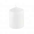 3 Inchx 4 Inch White Pressed and Over-Dipped Pillar Candle (12pcs/Case)