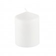 3Pack 3 Inchx 4 Inch White Pressed and Over-Dipped Pillar Candles (12pcs/Case)