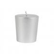Metallic Silver Votive Candles (12pc/Box)