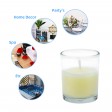 Ivory Round Glass Votive Candles (12pc/Box)