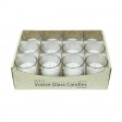 White Round Glass Votive Candles (96pcs/Case) Bulk