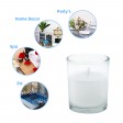 White Round Glass Votive Candles (12pc/Box)
