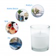 White Round Glass Votive Candles (96pcs/Case) Bulk