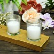White Round Glass Votive Candles (96pcs/Case) Bulk