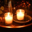 White Round Glass Votive Candles (96pcs/Case) Bulk