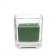 Hunter Green Square Glass Votive Candles (96pcs/Case) Bulk