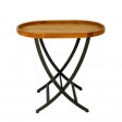 Wooden Round Folding Tray