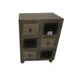 30" Wooden Cabinet With 6 Drawer