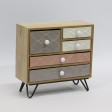 12.5 Inch H Wood and Metal Jewellery Box