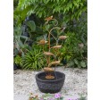 Multi-tier Metal Leaves Water Fountain