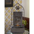 Buddha Wall and Metal Flower Fountain with Led Light
