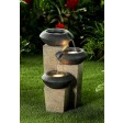 Three-Tiered Modern-Style Illuminated Water Fountain