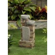 Brick wall fountain