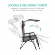Oversized Zero Gravity Chair with Sunshade and Drink Tray - Black and Tan