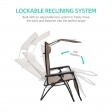 Oversized Zero Gravity Chair with Sunshade and Drink Tray - Tan