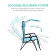Oversized Zero Gravity Chair with Sunshade and Drink Tray - Pacific Blue
