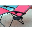 Oversized Zero Gravity Chair with Sunshade and Drink Tray - Red