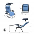 Oversized Zero Gravity Chair with Sunshade and Drink Tray