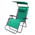 Oversized Zero Gravity Chair with Sunshade and Drink Tray - Green
