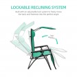 Oversized Zero Gravity Chair with Sunshade and Drink Tray - Green