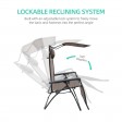 Set of 2 Oversized Zero Gravity Chair with Sunshade and Drink Tray - Brown Mesh