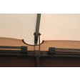 120 Inch x 120 Inch Metal Gazebo With Double Roof And Netting
