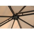 120 Inch x 120 Inch Metal Gazebo With Double Roof And Netting