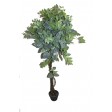 78 Inch White Net Shape Leaf Tree