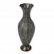 21.25" Silver Metal Vase