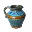 Blue and Yellow Pattern Pitcher