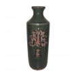 14" Green Ceramic Flower Vase 