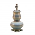 27.5 Inch H Ceramic Table Lamp with Crystal Base