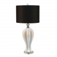 28.5"H Ceramic Table Lamp with Crystal Base