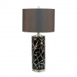 27.75 Inch H Ceramic Table Lamp with Crystal Base