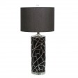 27.75"H Ceramic Table Lamp with Crystal Base