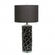 27.75 Inch H Ceramic Table Lamp with Crystal Base